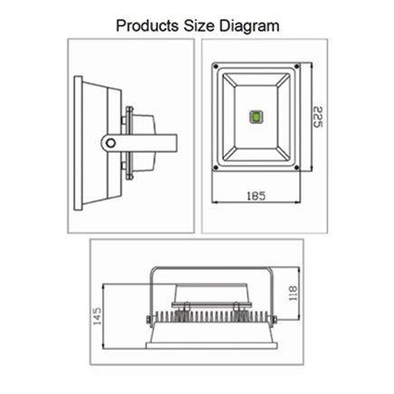 LEDFL10-30 - DOMESTIC FLOOD LIGHT 30W
