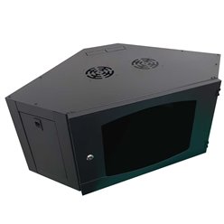 6RU Corner Wall Mounted Data Cabinet 900mm x 550mm