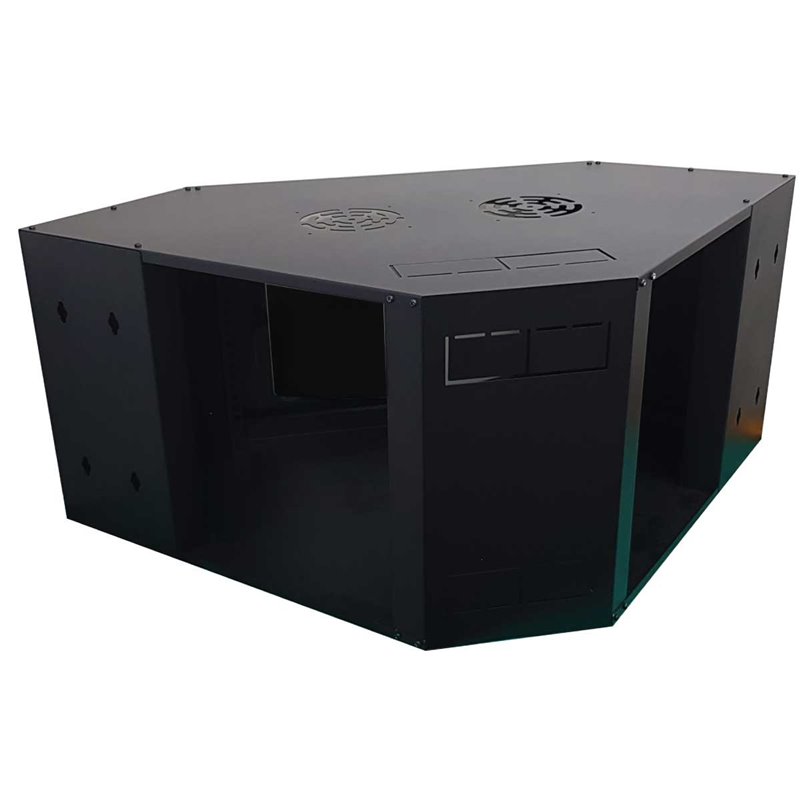 12RU Corner Wall Mounted Data Cabinet 900mm x 550mm