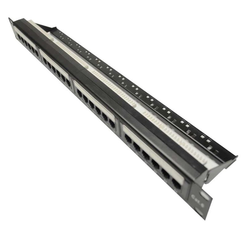 1RU 24 Port Cat 6 Universal Termination Patch Panel