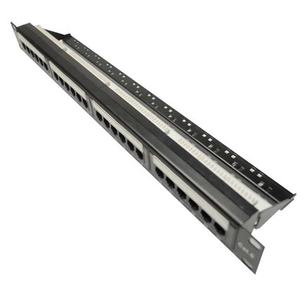 1RU 24 Port Cat 6 Universal Termination Patch Panel