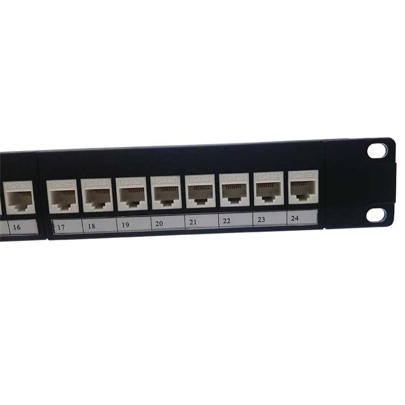 1RU 24 Port Cat5e Universal Termination Patch Panel