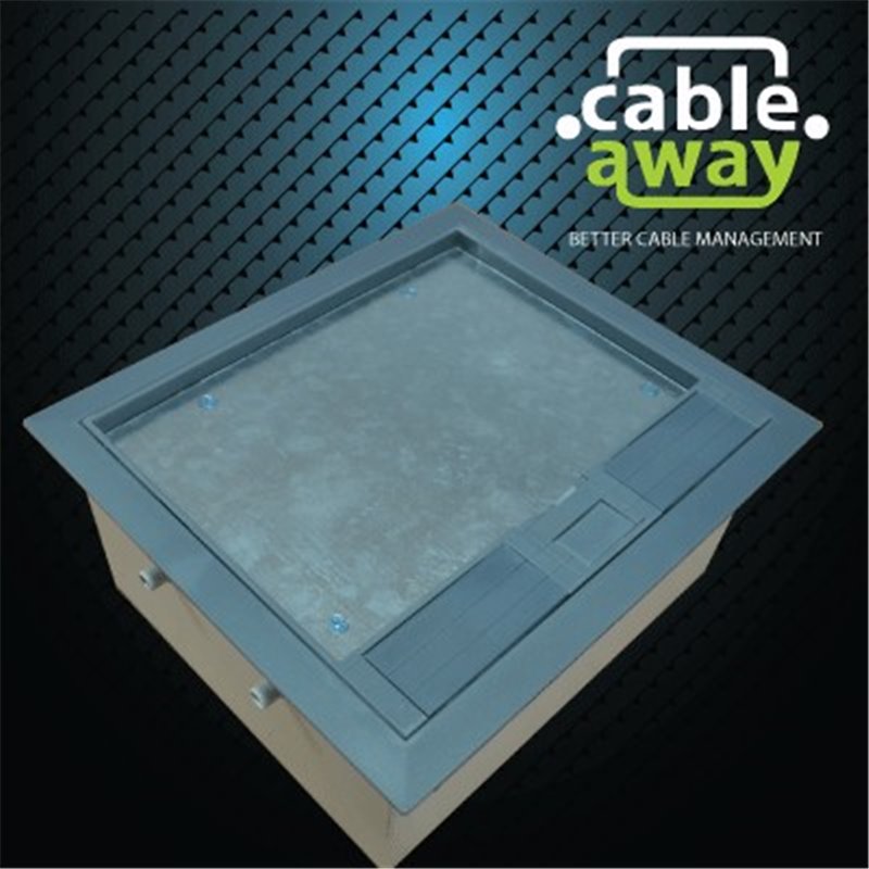 4 Power 8 Data Plastic Lid  Floor Outlet Box