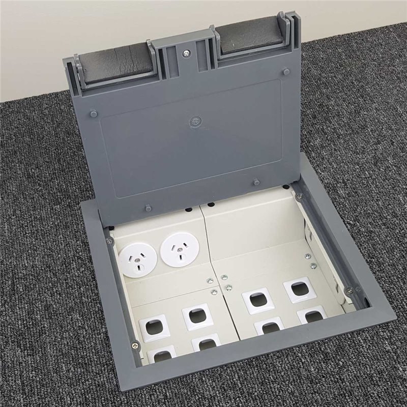 4 Power Plastic Lid  Floor Outlet Box