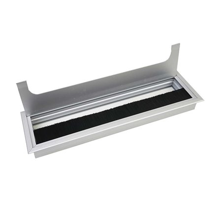 DESK CABLE ENTRY 80 x 280 ANODISED