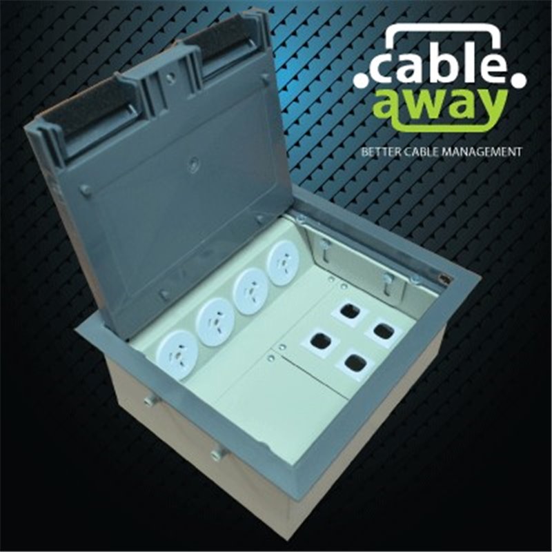 4 Power Plastic Lid  Floor Outlet Box