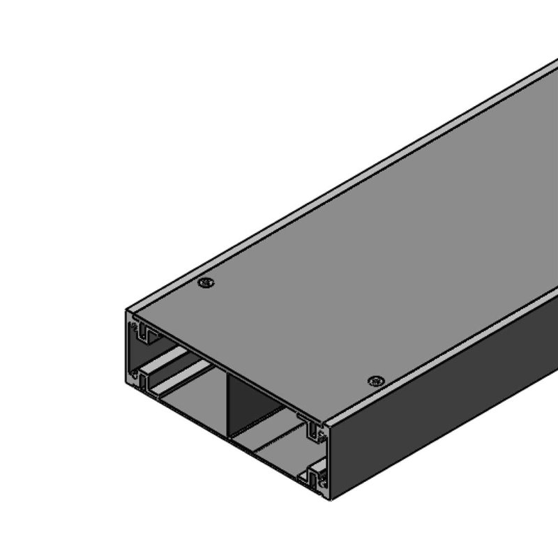 50mm Deep Aluminium sided In Floor Duct