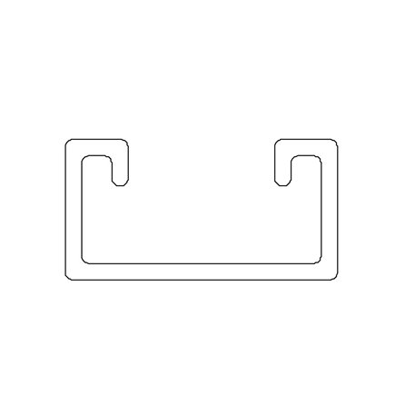 STRUT 41x21 Pre Galvanised (SLOTTED) 3m length