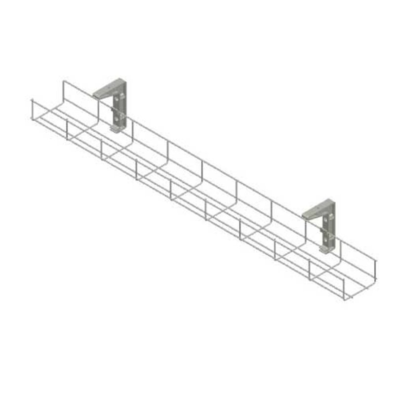 900mm Single Tier Under Desk Cable Basket (white)