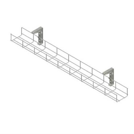 900mm Single Tier Under Desk Cable Basket (white)