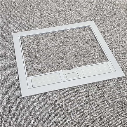 2 Power Plastic Lid Floor Outlet Box