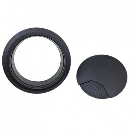 DESK GROMMET 80mm - BLACK