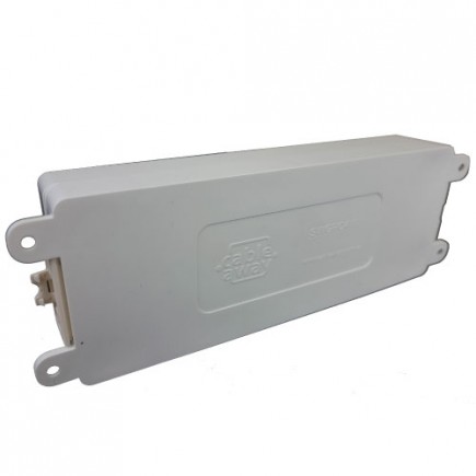 SOFT WIRED QUAD SWITCHED OUTLET (WHITE)