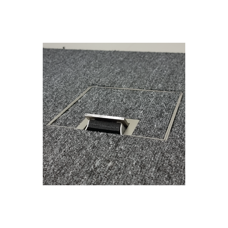 Floor Outlet Box 19mm Recess Lid1 Standard GPO Stainless Steel Flush 145 Series