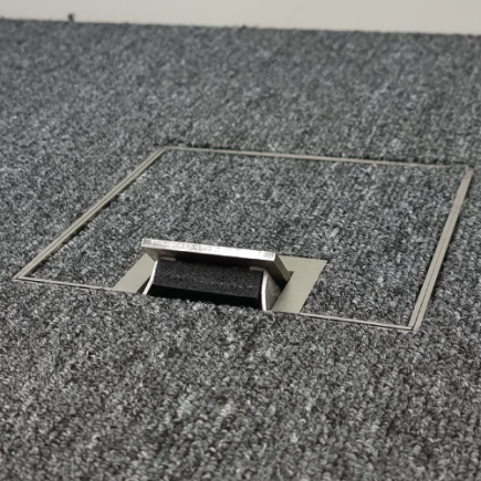 Floor Outlet Box 19mm Recess Lid1 Standard GPO Stainless Steel Flush 145 Series