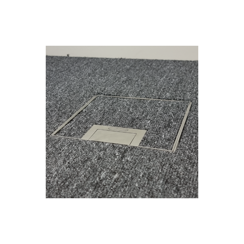 Floor Outlet Box 1 Standard GPO ( 2 x USB charge) 19mm Stainless Steel Recess lid 145 Series