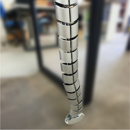 UMBILICAL UNDER DESK SILVER 740mm