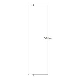 Flat Stick on Dress Skirting 50mm High