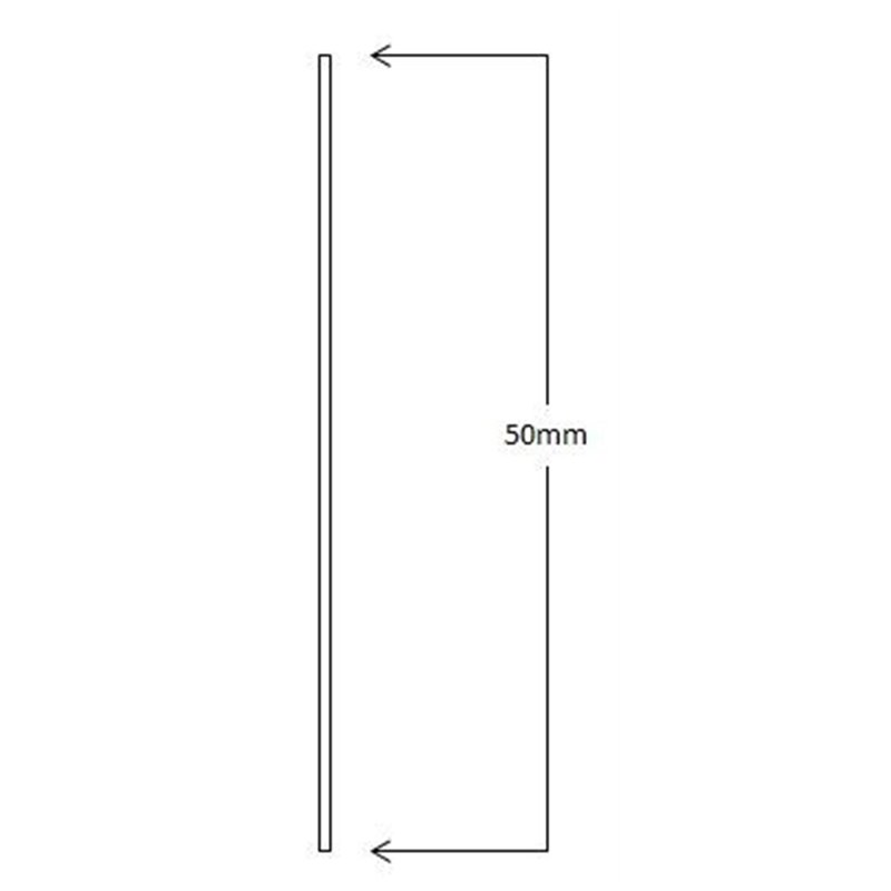 Flat Stick on Dress Skirting 50mm High