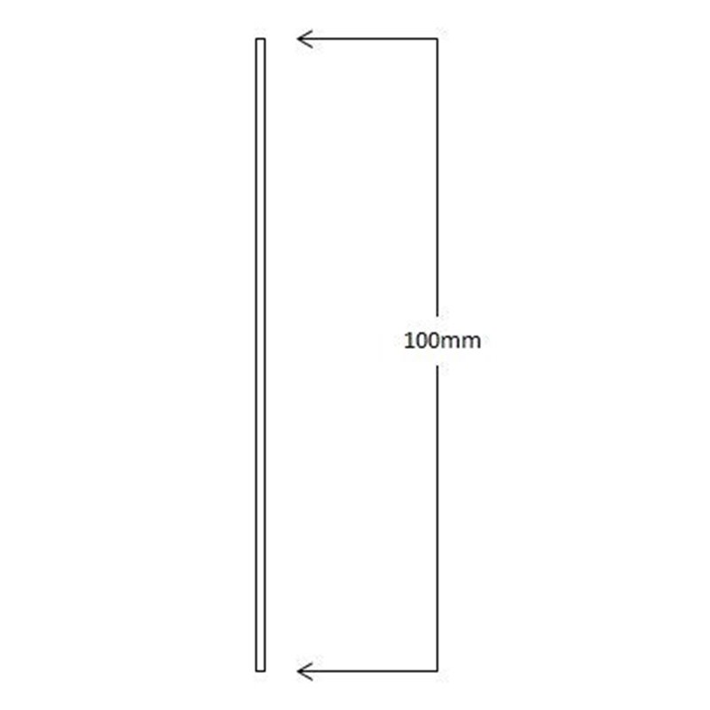 Flat stick on Dress Skirting 100mm High