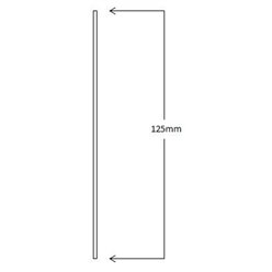Flat Stick on Dress Skirting 125mm High
