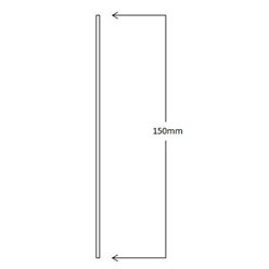 Flat Stick on Dress Skirting 150mm High