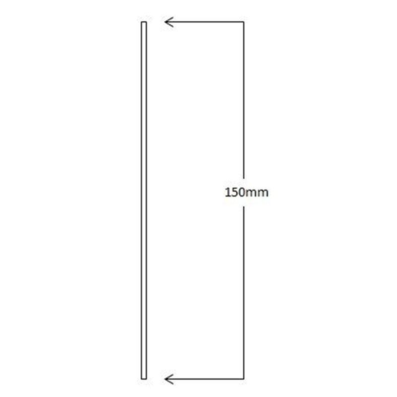 Flat Stick on Dress Skirting 150mm High