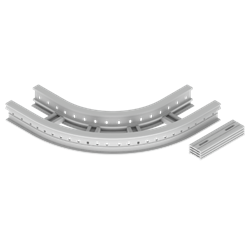 Unex Flat corner 90Â° 85x200 R300 in U23X