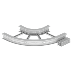 Unex Flat corner 90Â° 135x600 R300 in U23X