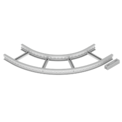 Unex Flat corner 90Â° 85x400 R600 in U23X