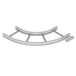 Unex Flat corner 90Â° 85x500 R600 in U23X