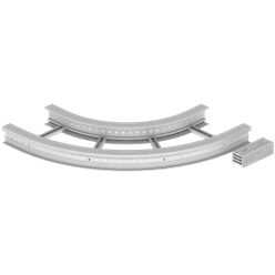 Unex Flat corner 90Â° 135x500 R600 in U23X