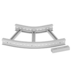 Unex Flat corner 45Â° 85x500 R300 in U23X