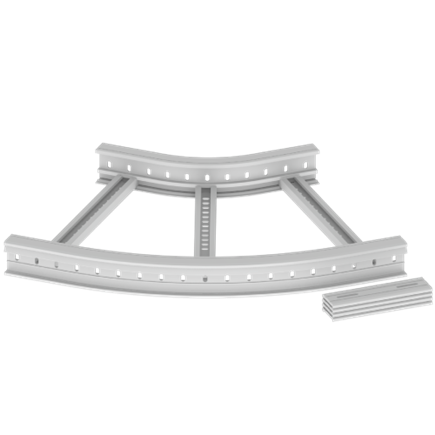 Unex Flat corner 45Â° 85x600 R300 in U23X