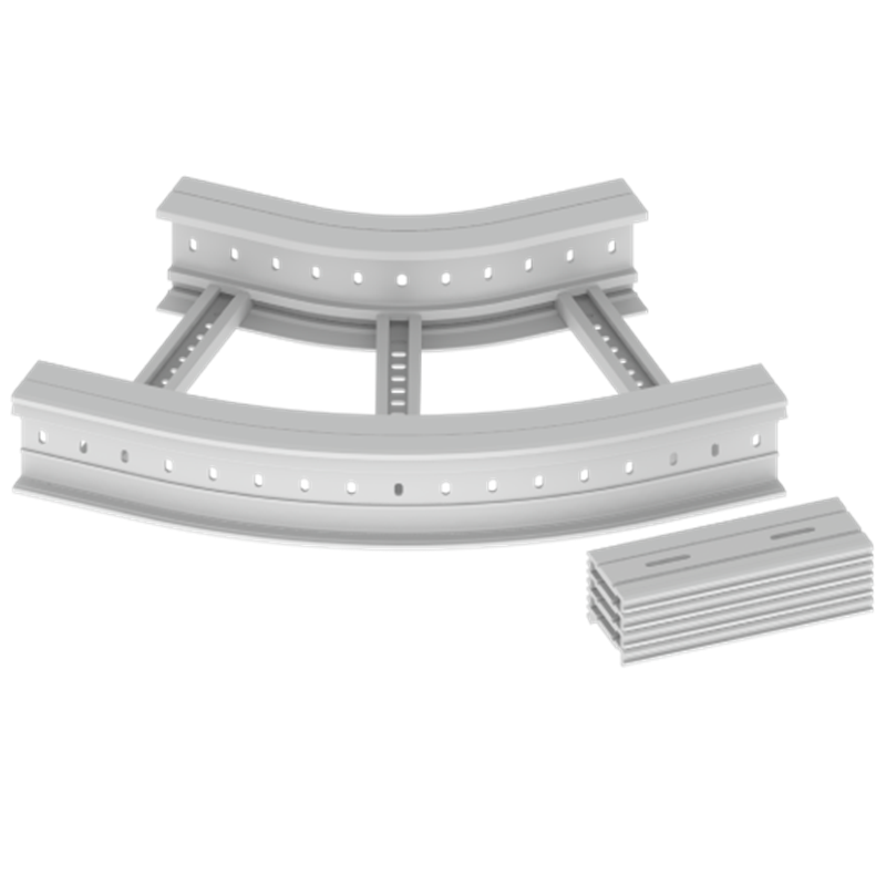 Unex Flat corner 45Â° 135x500 R300 in U23X
