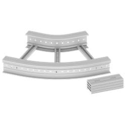 Unex Flat corner 45Â° 135x600 R300 in U23X