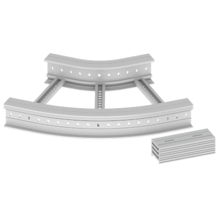 Unex Flat corner 45Â° 135x600 R300 in U23X