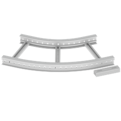 Unex Flat corner 45Â° 85x500 R600 in U23X