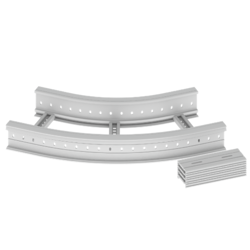 Unex Flat corner 45Â° 135x400 R600 in U23X