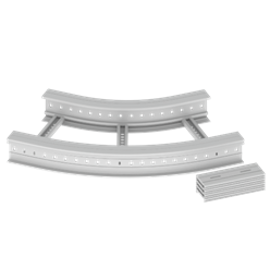 Unex Flat corner 45Â° 135x500 R600 in U23X