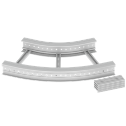 Unex Flat corner 45Â° 135x600 R600 in U23X