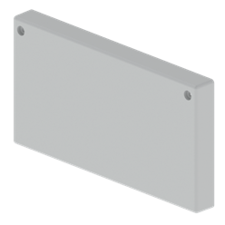 Unex end cover 100x200 in U23X