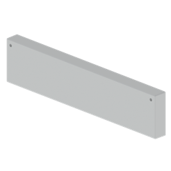 Unex end cover 100x500 in U23X