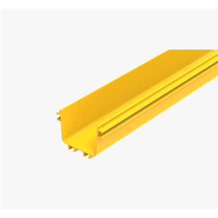 CF120  FIBRE TRAY 240W X 100H X 2ML YELLOW PVC