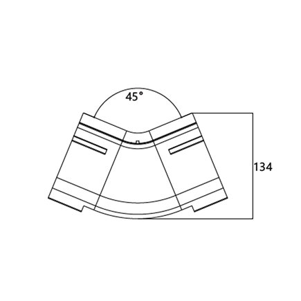 FIBRE CABLE TRAY 45deg VERTICAL INTERNAL RISER 120w