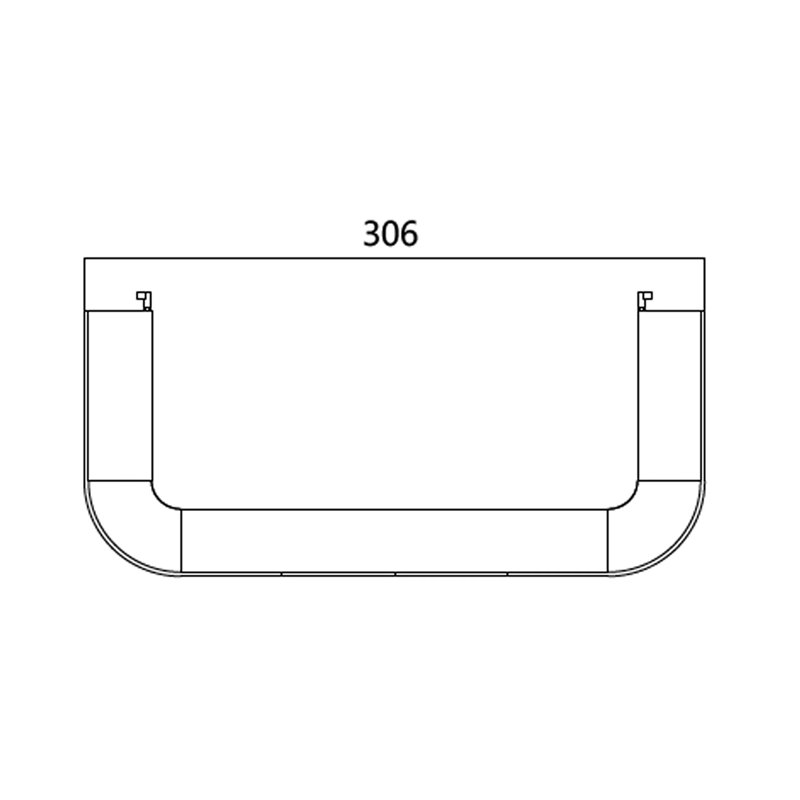 FIBRE CABLE TRAY TRUMPET / END FLARE 240w