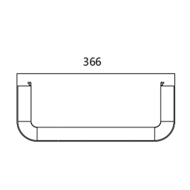 FIBRE CABLE TRAY TRUMPET / END FLARE 300w