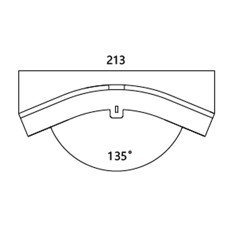 FIBRE CABLE TRAY 45deg VERTICAL EXTERNAL RISER COVER 120w