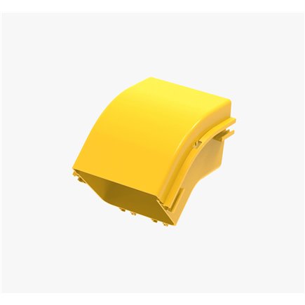 FIBRE CABLE TRAY 45deg VERTICAL EXTERNAL RISER COVER 120w