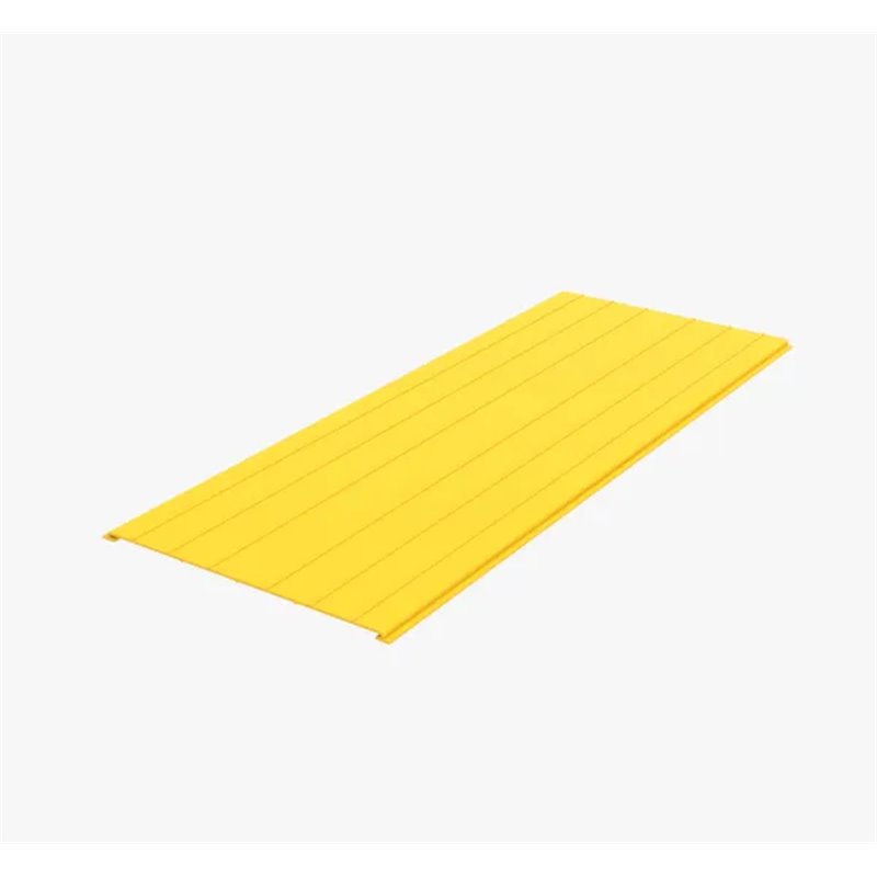 FIBRE CABLE TRAY COVER 300w X 2000mm YELLOW PVC